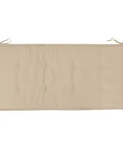 vidaXL Garden Bench Cushion Beige 120x50x3 cm