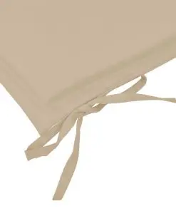 vidaXL Garden Bench Cushion Beige 120x50x3 cm