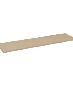 vidaXL Garden Bench Cushion Beige 180x50x3 cm