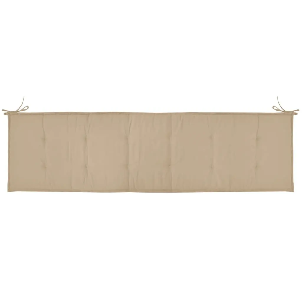 vidaXL Garden Bench Cushion Beige 180x50x3 cm
