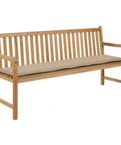 vidaXL Garden Bench Cushion Beige 180x50x3 cm