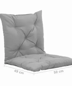 vidaXL Swing Chair Cushions 2 pcs Grey 50 cm