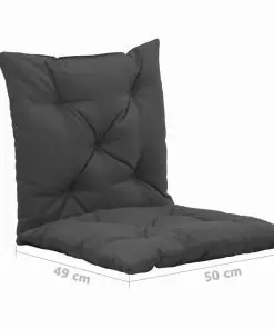 vidaXL Swing Chair Cushions 2 pcs Anthracite 50 cm Fabric