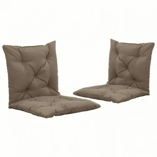 vidaXL Swing Chair Cushions 2 pcs Taupe 50 cm Fabric