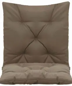 vidaXL Swing Chair Cushions 2 pcs Taupe 50 cm Fabric