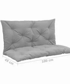 vidaXL Cushion for Swing Chair Grey 100 cm
