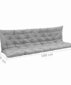 vidaXL Cushion for Swing Chair Grey 180 cm