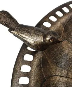 vidaXL Garden Bird Bath Bronze Plastic