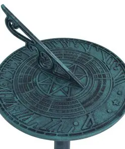 vidaXL Sundial Green 35.5×82 cm Plastic