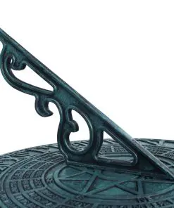 vidaXL Sundial Green 35.5×82 cm Plastic