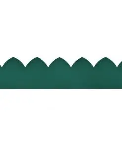 vidaXL Lawn Edgings 10 pcs Green 65×15 cm PP