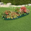 vidaXL Lawn Edgings 10 pcs Green 65×15 cm PP