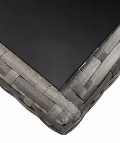 vidaXL 9 Piece Outdoor Dining Set with Cushions Poly Rattan Grey