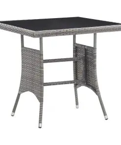 vidaXL 5 Piece Outdoor Dining Set Poly Rattan Anthracite