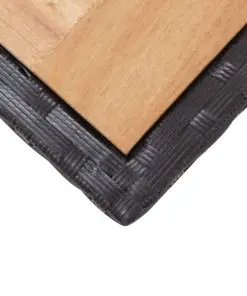 vidaXL Garden Table Black and Brown 123x60x74 cm Solid Acacia Wood