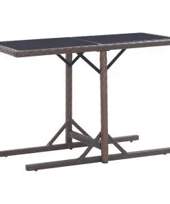 vidaXL Garden Table Brown 110x53x72 cm