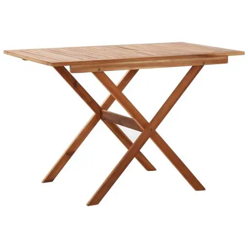vidaXL Folding Garden Table 110x67x74 cm Solid Acacia Wood