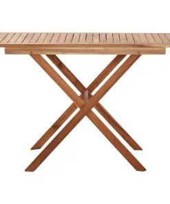vidaXL Folding Garden Table 110x67x74 cm Solid Acacia Wood