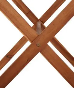 vidaXL Folding Garden Table 110x67x74 cm Solid Acacia Wood