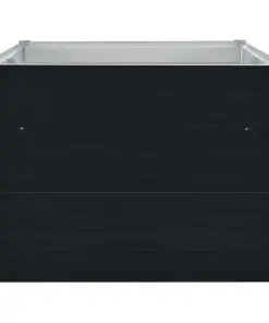 vidaXL Raised Garden Bed 160x80x45 cm Galvanised Steel Anthracite