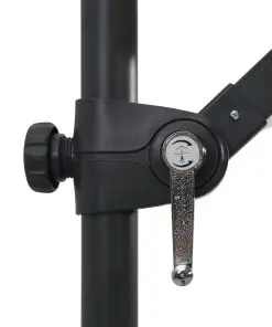 vidaXL Cantilever Umbrella with LED lights and Steel Pole 250×250 cm Sand