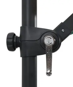 vidaXL Cantilever Umbrella with LED lights and Steel Pole 250×250 cm Green