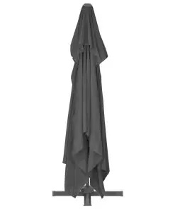 vidaXL Cantilever Umbrella with Aluminium Pole 4×3 m Black