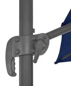 vidaXL Cantilever Umbrella with Aluminium Pole 3×3 m Azure Blue