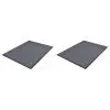 vidaXL PVC Door Mats 2 pcs Grey 90×60 cm