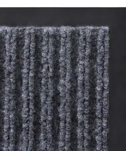 vidaXL PVC Door Mats 2 pcs Grey 90×60 cm