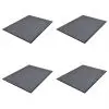 vidaXL PVC Door Mats 4 pcs Grey 90×60 cm vidaXL PVC Door Mats 4 pcs Grey 90×60 cm