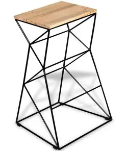 vidaXL Bar Stools 2 pcs Solid Mango Wood