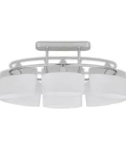 vidaXL Ceiling Lamp with Ellipsoid Glass Shades 2 pcs E14