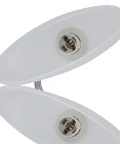 vidaXL Ceiling Lamp with Ellipsoid Glass Shades 2 pcs E14