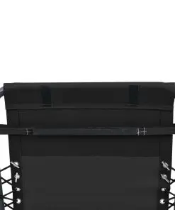 vidaXL Deck Chair Headrest Black 40×7.5×15 cm Textilene