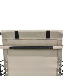 vidaXL Deck Chair Headrest Cream 40×7.5×15 cm Textilene