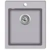 vidaXL Overmount Kitchen Sink Single Basin Granite Grey