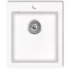 vidaXL Overmount Kitchen Sink Single Basin Granite Cream White