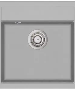 vidaXL Granite Kitchen Sink Single Basin Grey