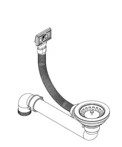 vidaXL Granite Kitchen Sink Single Basin Black