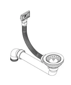 vidaXL Granite Kitchen Sink Single Basin Round Black