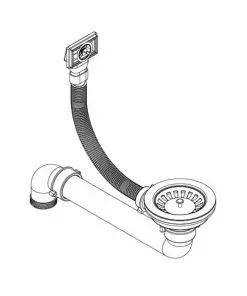 vidaXL Granite Kitchen Sink Single Basin Oval Black