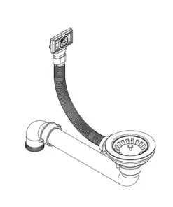 vidaXL Granite Kitchen Sink Single Basin Black