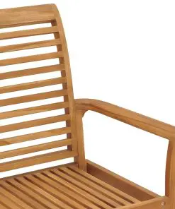vidaXL Garden Bench 112 cm Solid Teak Wood