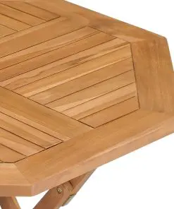 vidaXL Folding Garden Table 85x85x76 cm Solid Teak Wood