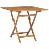 vidaXL Folding Garden Table 85x85x76 cm Solid Teak Wood