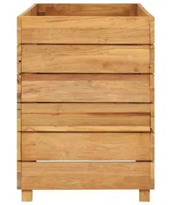vidaXL Planter 100x40x55 cm Recycled Teak and Steel