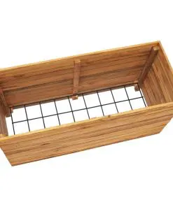 vidaXL Planter 100x40x55 cm Recycled Teak and Steel