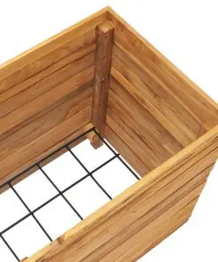 vidaXL Planter 100x40x55 cm Recycled Teak and Steel