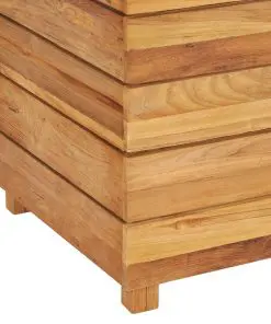 vidaXL Planter 100x40x55 cm Recycled Teak and Steel
